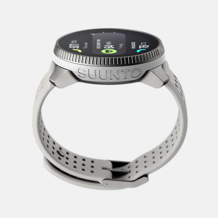 Suunto Race 49 mm GPS – Stahl Weiss, Sportband Birke, 100 m
