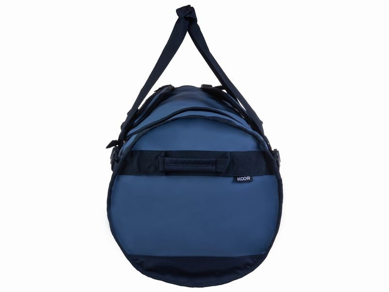 KOOR Sporttasche – 70 l, aus rPET, blau, 38,5 × 38,5 × 73 cm