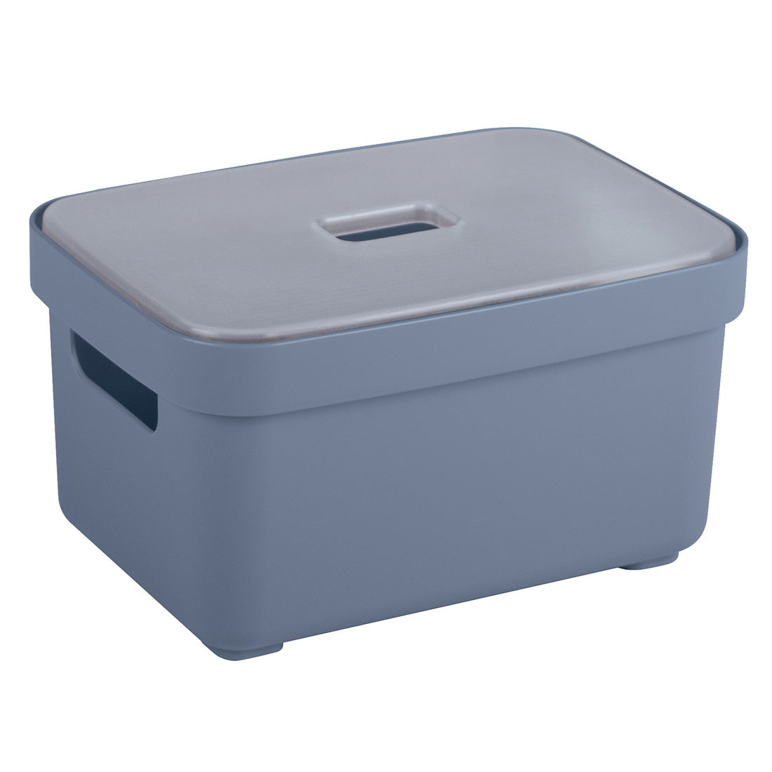 Sigma home Aufbewahrungsbox 2,5 l ohne Deckel – Kunststoff – Dunkelblau – 177 × 128 × 93 mm