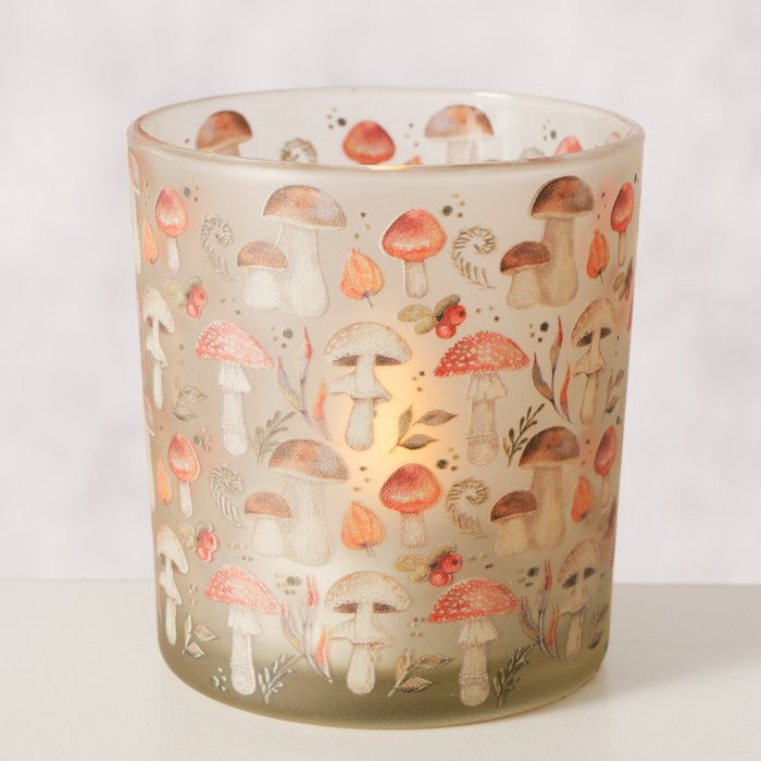 Boltze Windlicht – Glas, mehrfarbig – Ø 7,3 × 8 cm