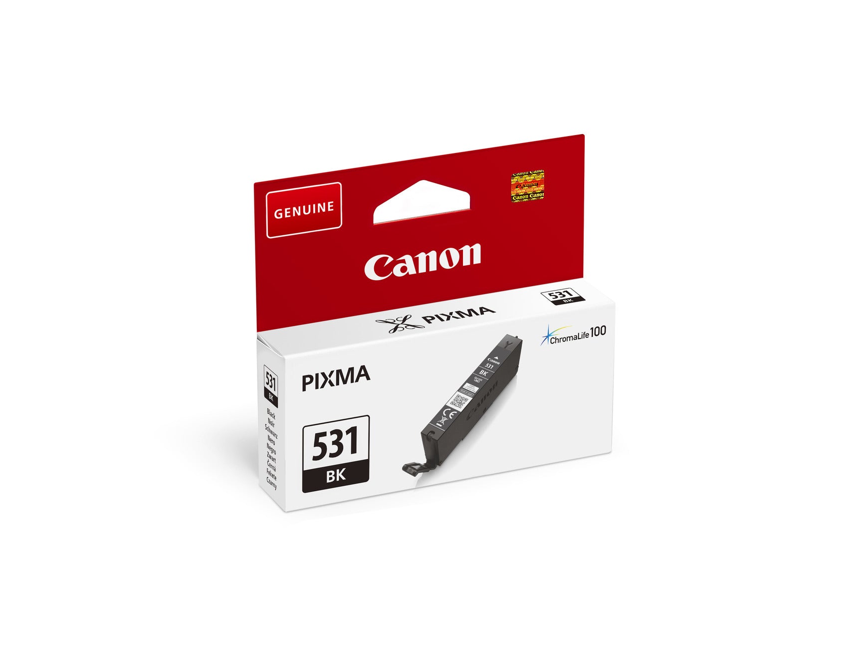 Canon Tintenpatrone CLI-531, Schwarz, 8,2 ml – für Tintenstrahldrucker/Multifunktionsgeräte