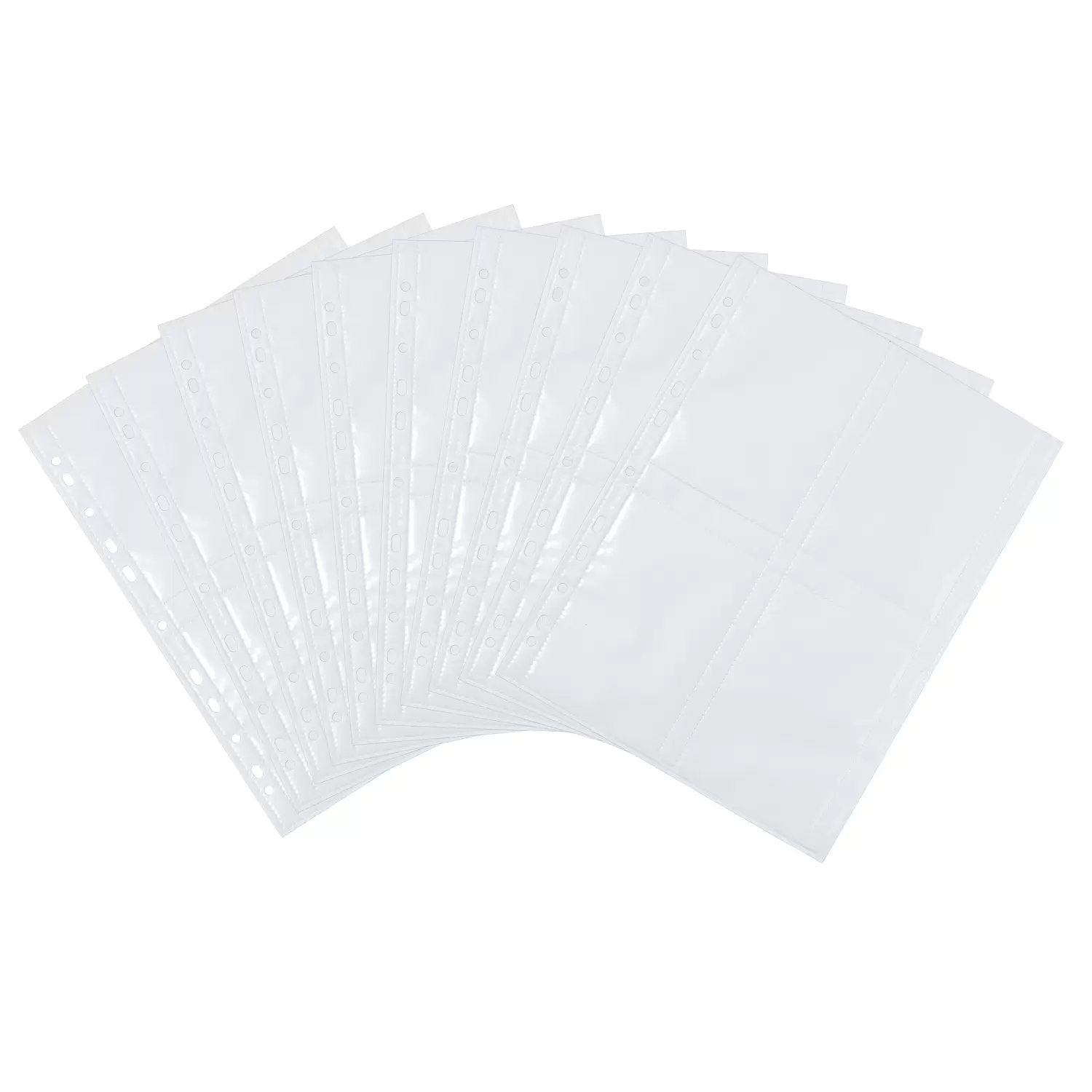 HERMA Sichtmappe 9 × 13 cm – transparent, Kunststoff, glänzend, 10er-Pack