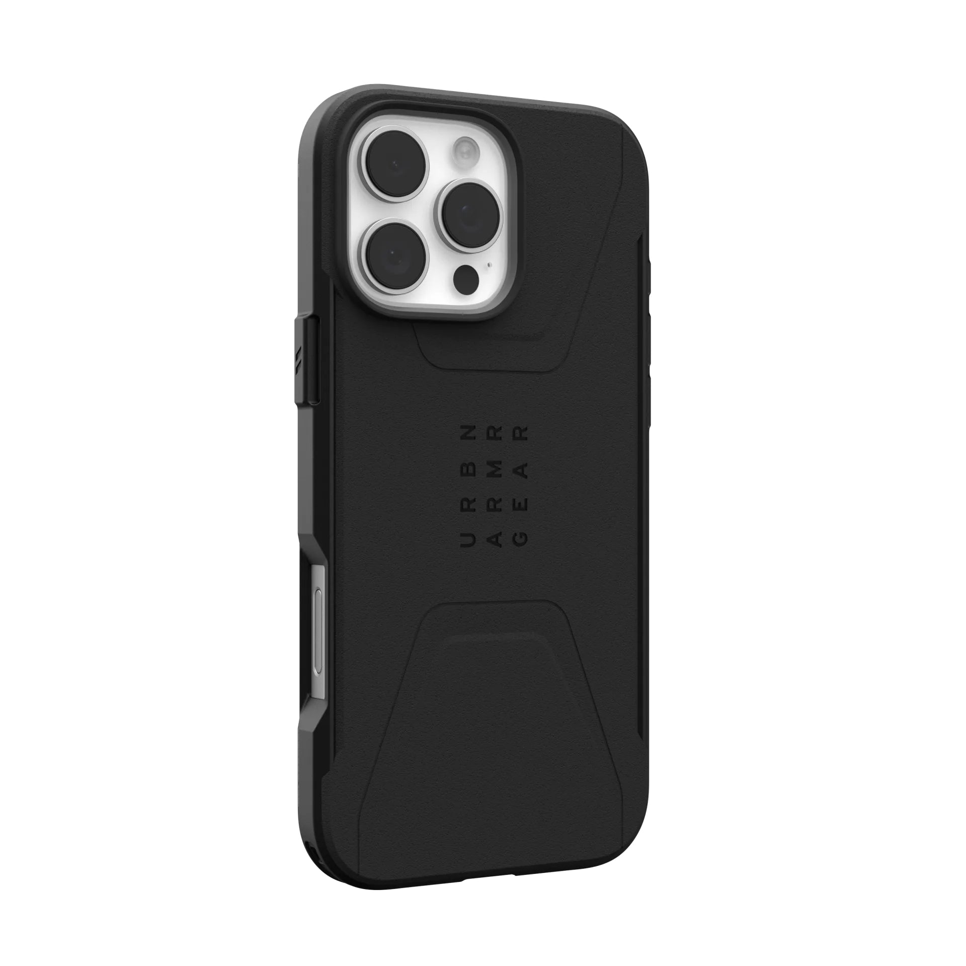 Urban Armor Gear UAG Civilian – Rückcover – für Apple iPhone 16 Pro Max – MagSafe, Kunststoff, Schwarz, bis 6 m sturzsicher