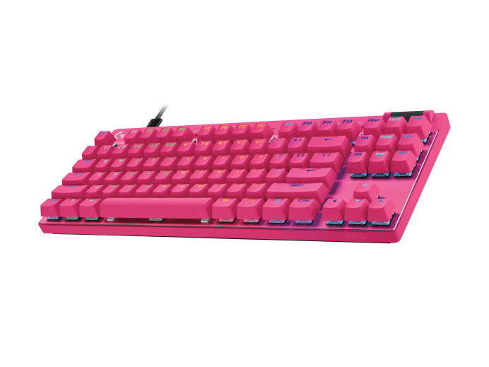 Logitech G PRO X TKL Rapid – Gaming-Tastatur – kabelgebunden, USB – RGB – QWERTZ (CH) – Magenta