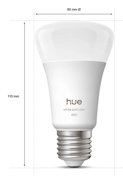 Philips Hue Leuchtmittel – E27, 810 lm, 4er-Pack – für Apple HomeKit