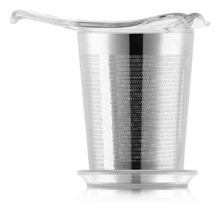 Bodum Teesieb Ø 8 × 9 cm, Kunststoff/Edelstahl, transparent