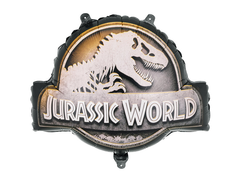 PartyDeco Folienballon Jurassic World Logo – mehrfarbig – 45 × 37 cm – 1 Stk