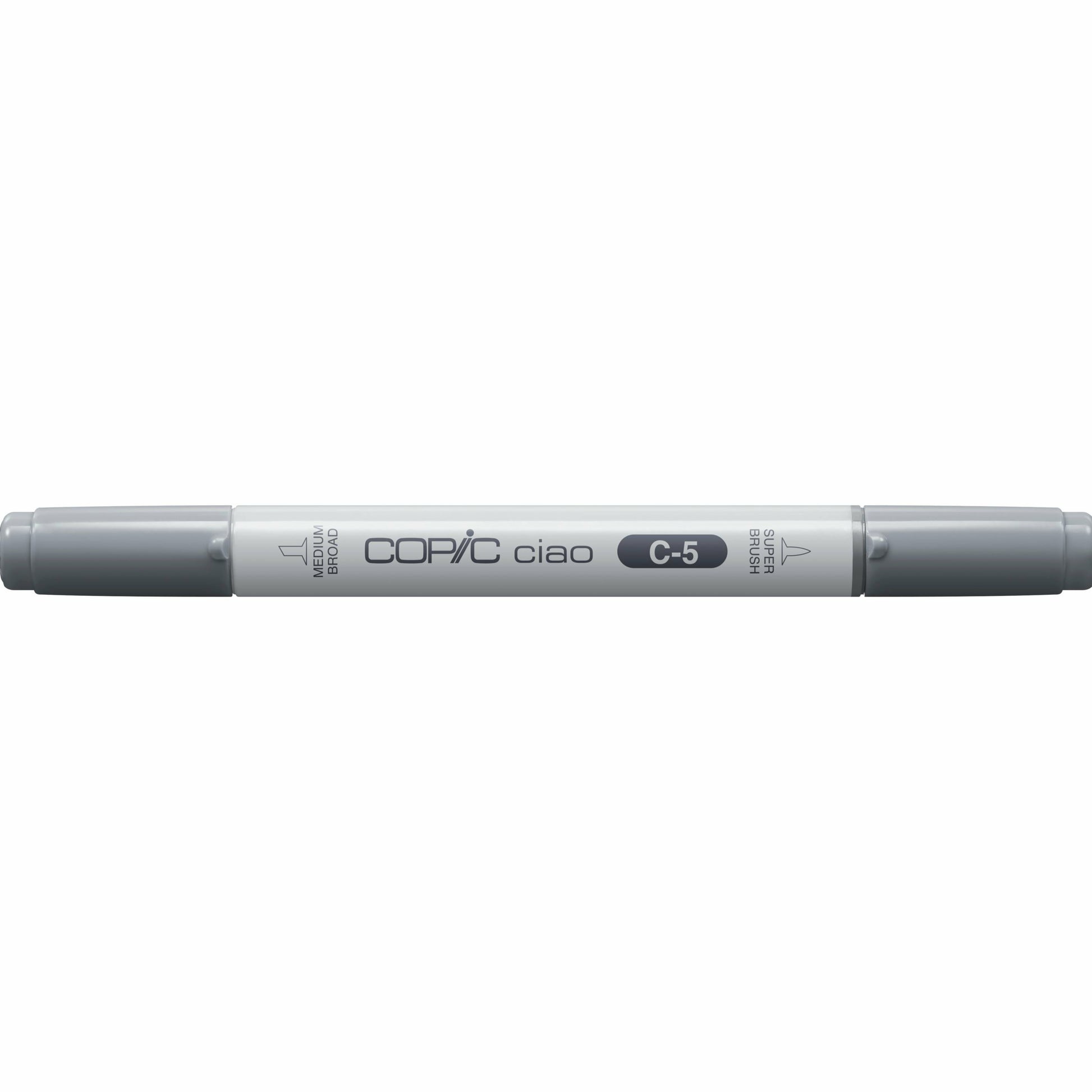 Copic Ciao Pinselstift, Doppelspitze – Pinsel + Keilspitze, alkoholbasiert, kühles Grau