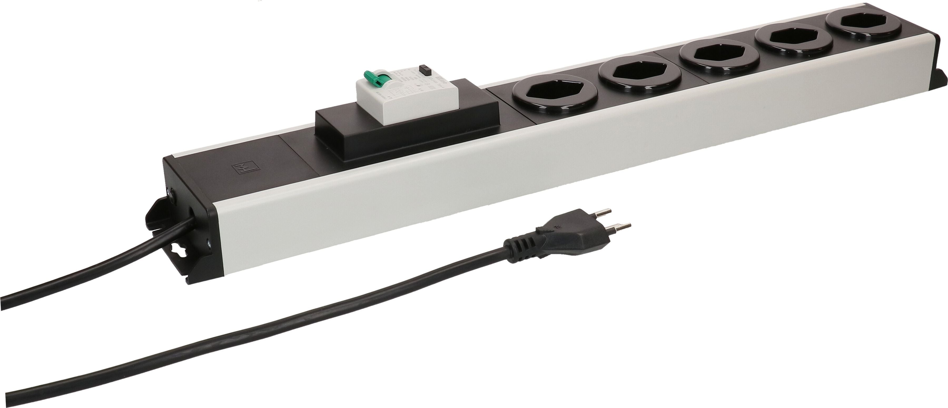 Max Hauri AG Max Hauri Power Line – Steckdosenleiste, 5× T13, 1,5 m, Stecker T12, 10 A