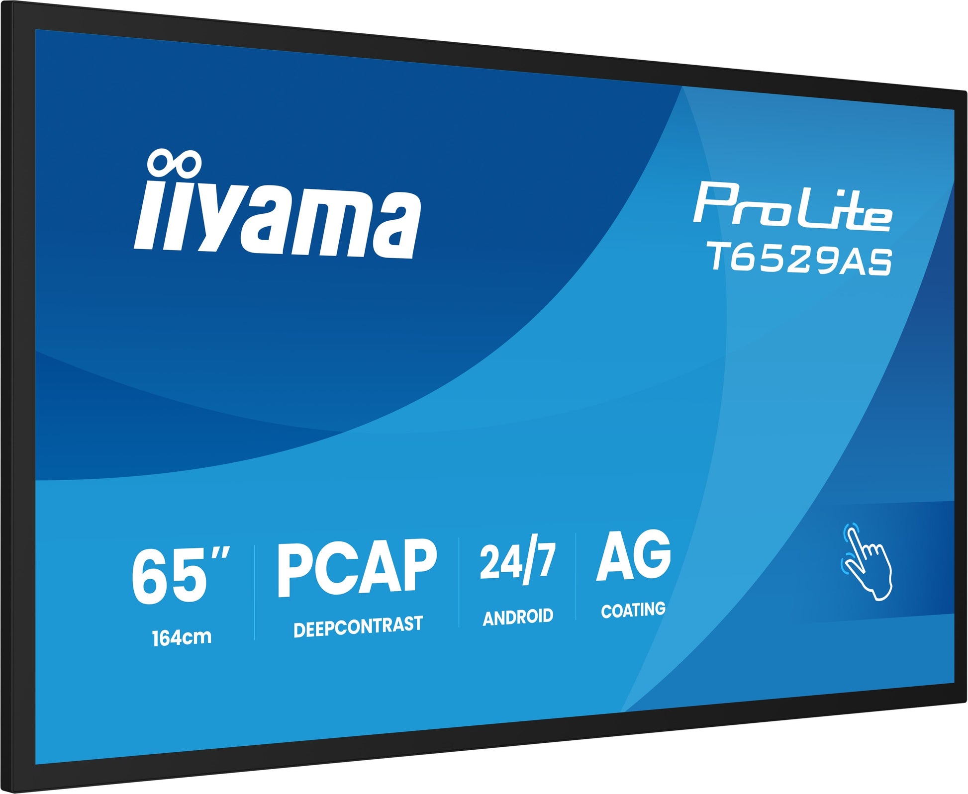iiyama 65" UHD 4K Touch – Android, 500 cd/m²