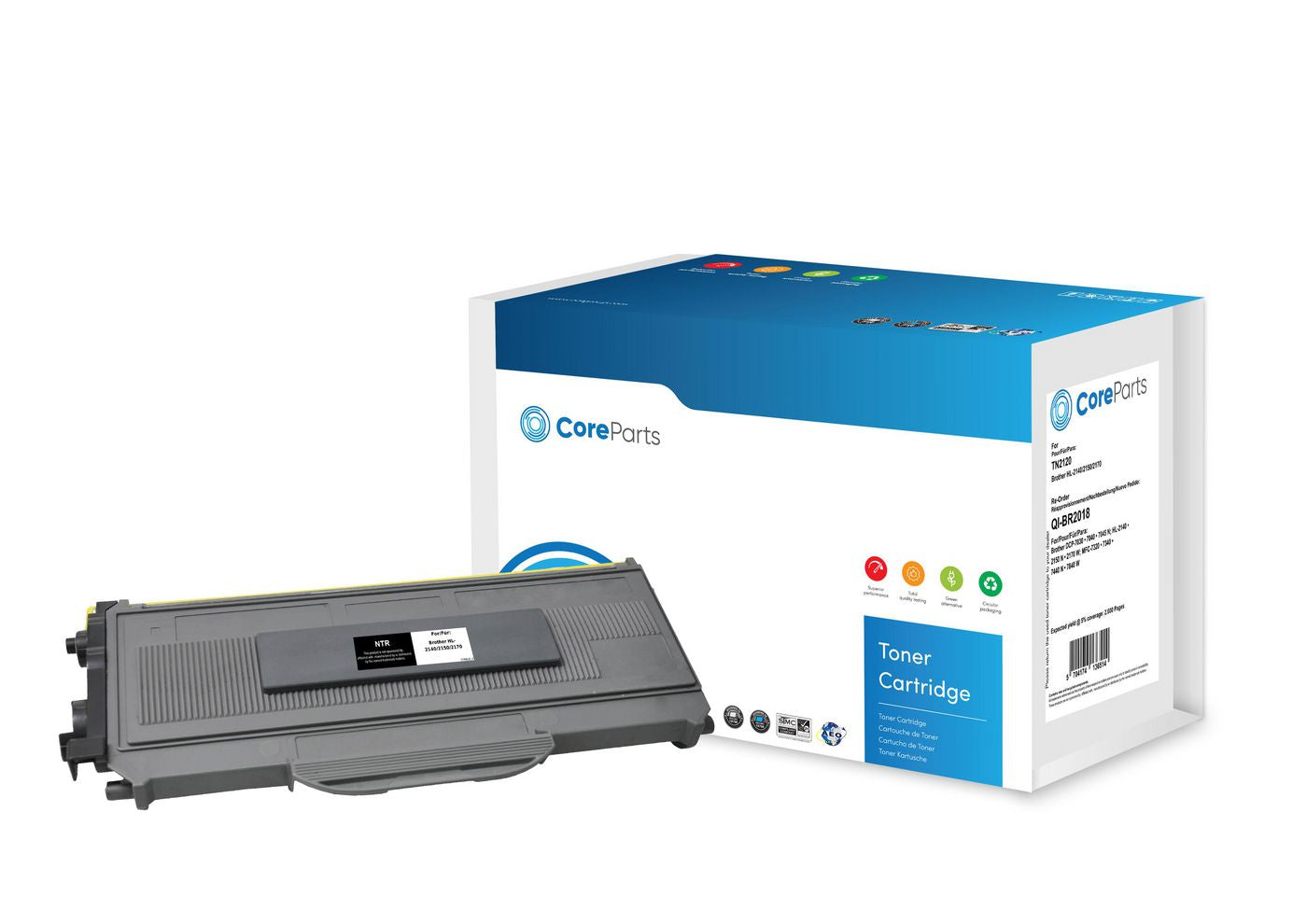 CoreParts TN2120 Schwarz Toner – Kompatibel – 2'600 Seiten – für Brother HL-2140/2150/2170