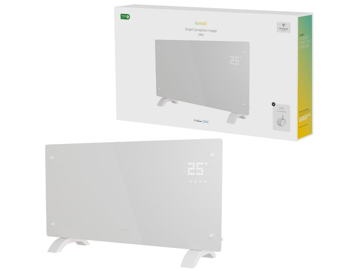 Hombli Konvektor HBCH-0309 – 2000 W, Karbonfaser-Heizelement, WLAN, Fernbedienung, IP24