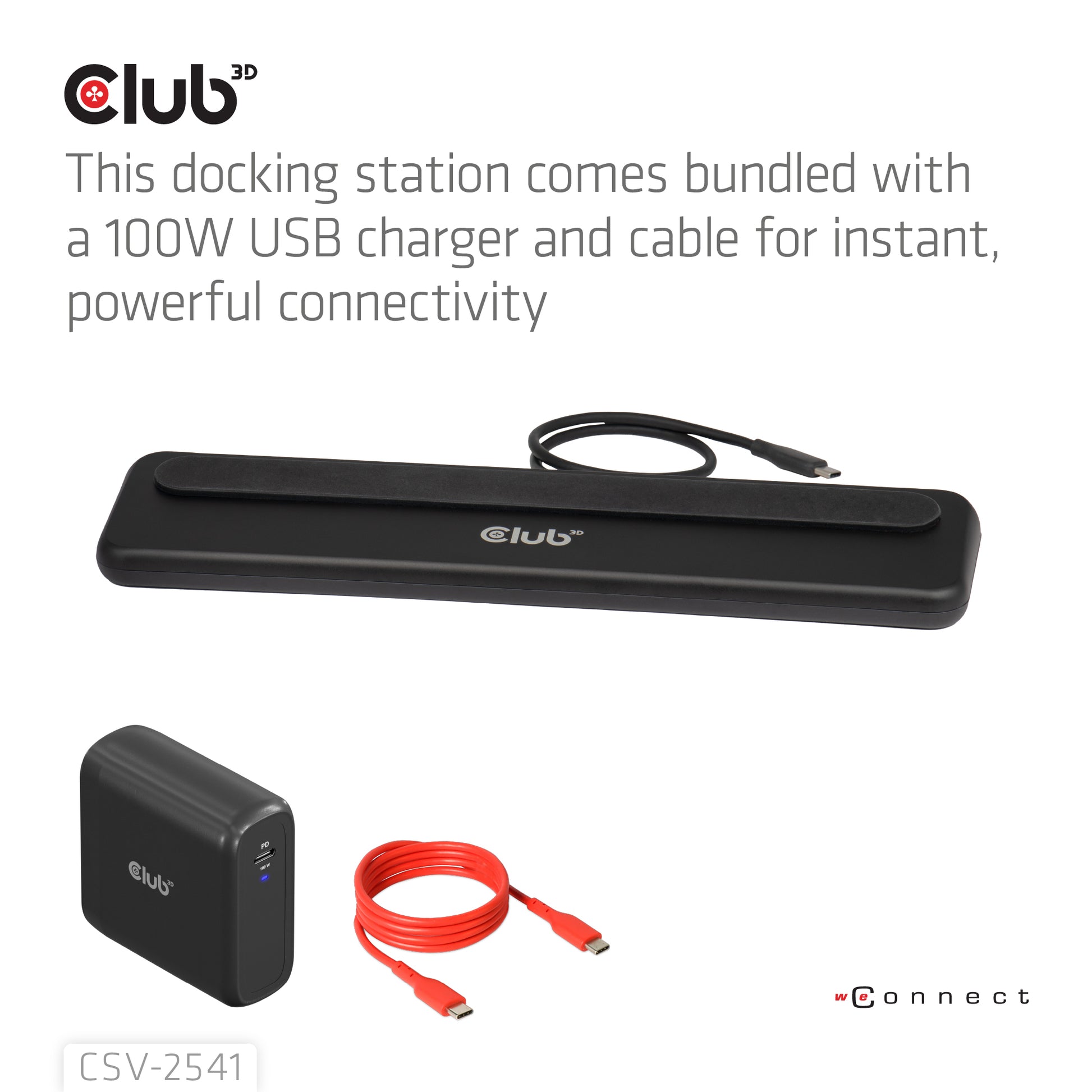 CLUB3D Club 3D CSV-2541 Dockingstation – Thunderbolt 3, 1× DP, 3× HDMI, 6× USB-A, 2× USB-C, für Windows 10/11