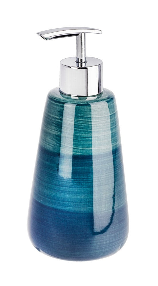 Wenko Pottery Seifenspender – Keramik, Petrol, 360 ml