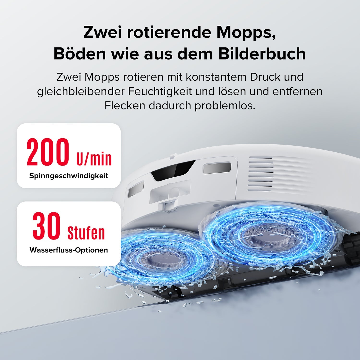 Roborock Saugroboter Qrevo Curv 5A1 – Max. Laufzeit 190 min, 2,7 l, Akkubetrieb, 34,7 × 35,2 × 10,3 cm