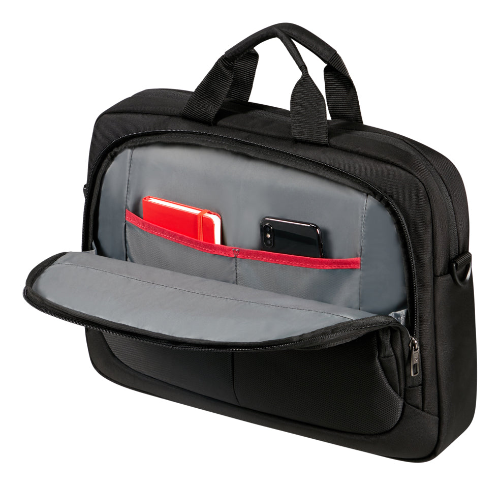 Samsonite GUARDIT 3.0 SLIM Notebook-Tasche bis 17,3" – Trolley-Band, abnehmbarer Schultergurt – Schwarz