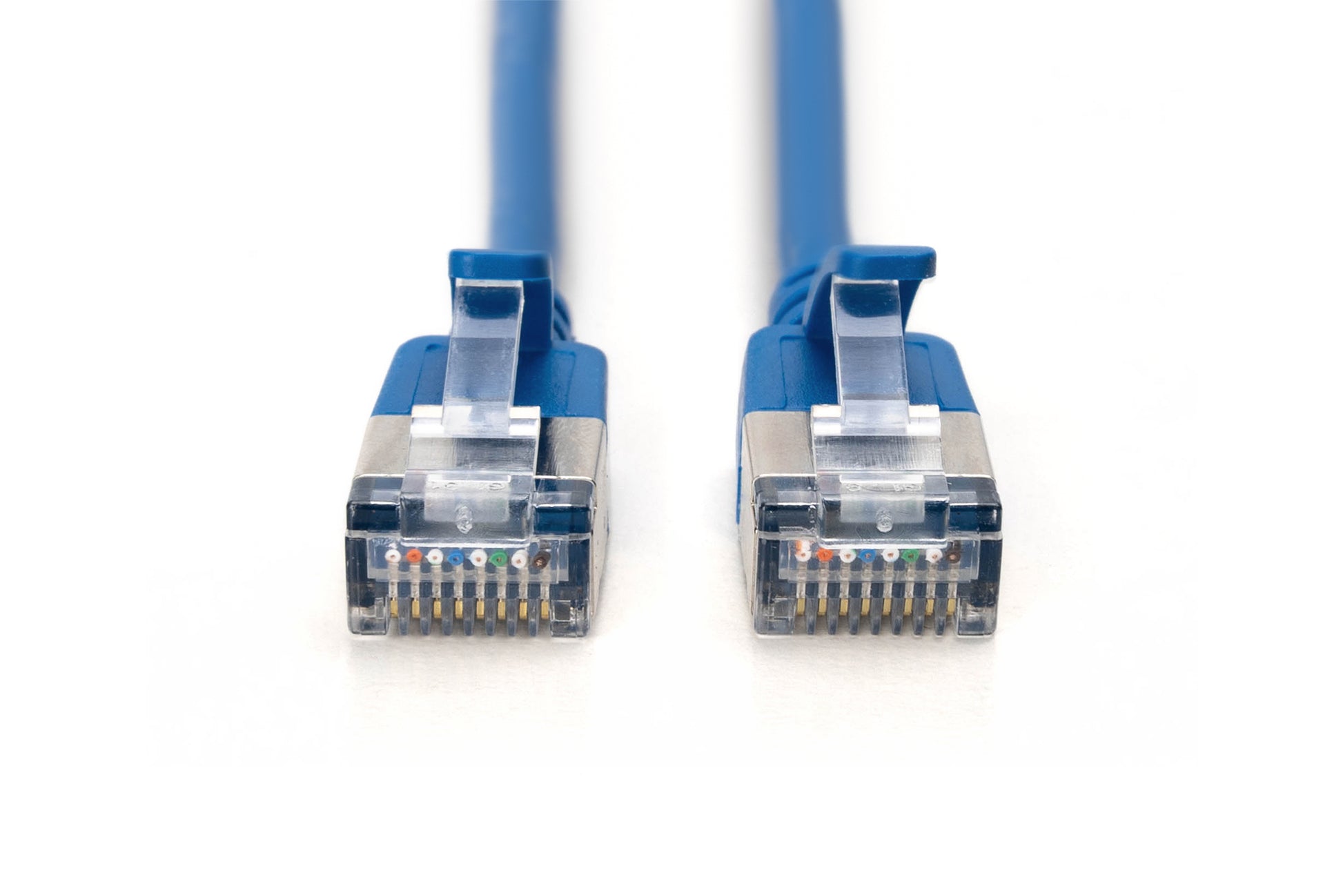 Digitus CAT 6A Patchkabel – 5 m, Blau, Geschirmt, Slim