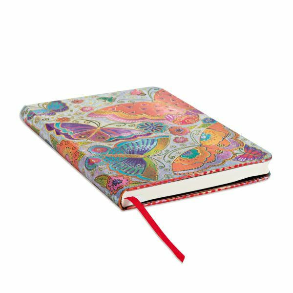 Paperblanks Notizbuch – 120 × 170 mm – 85 g/m² – Hardcover, Falt-Innentasche, Leseband, mehrfarbig, FSC