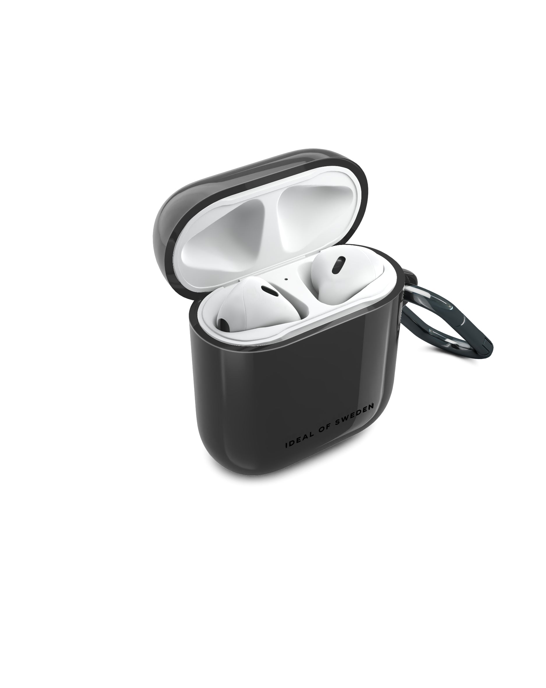 iDeal of Sweden IDCLAPC-470 – Schutzhülle – für AirPods (1. & 2. Gen.) – TPU – Schwarz – kabelloses Laden