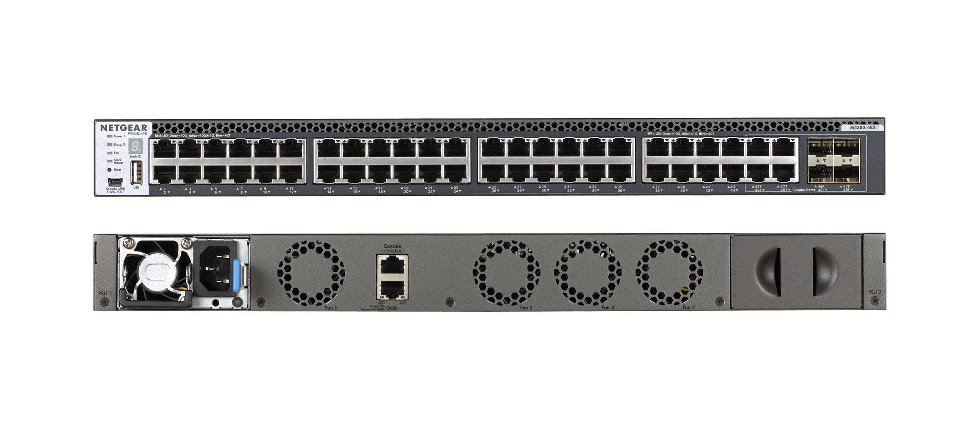 NETGEAR XSM4348CS+++ – Managed Switch – 48×10G RJ45, 2×SFP+, 1U
