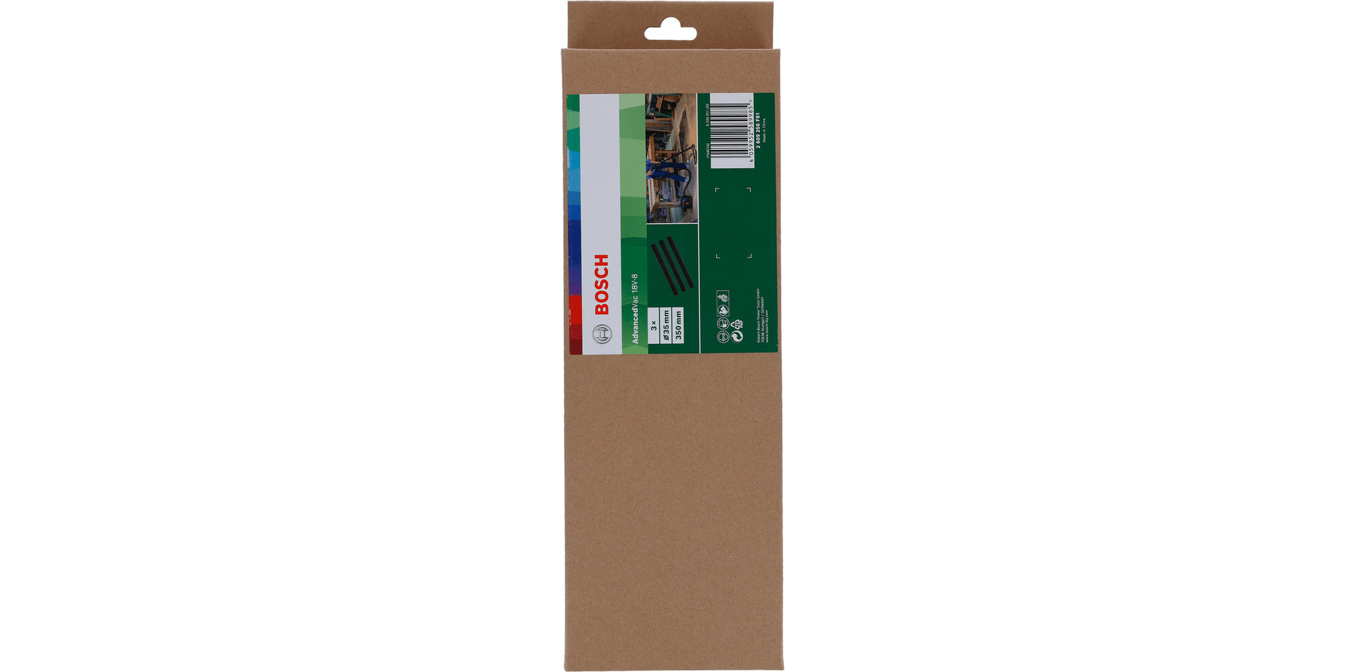Bosch Saugrohr 350 mm, 3 Stück – für AdvancedVac 18V-8