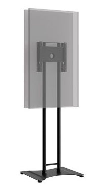 Hagor Digital Signage Stand für 43–65" Displays, VESA 100×100 bis 400×400 – zweiseitig – Metall, Schwarz