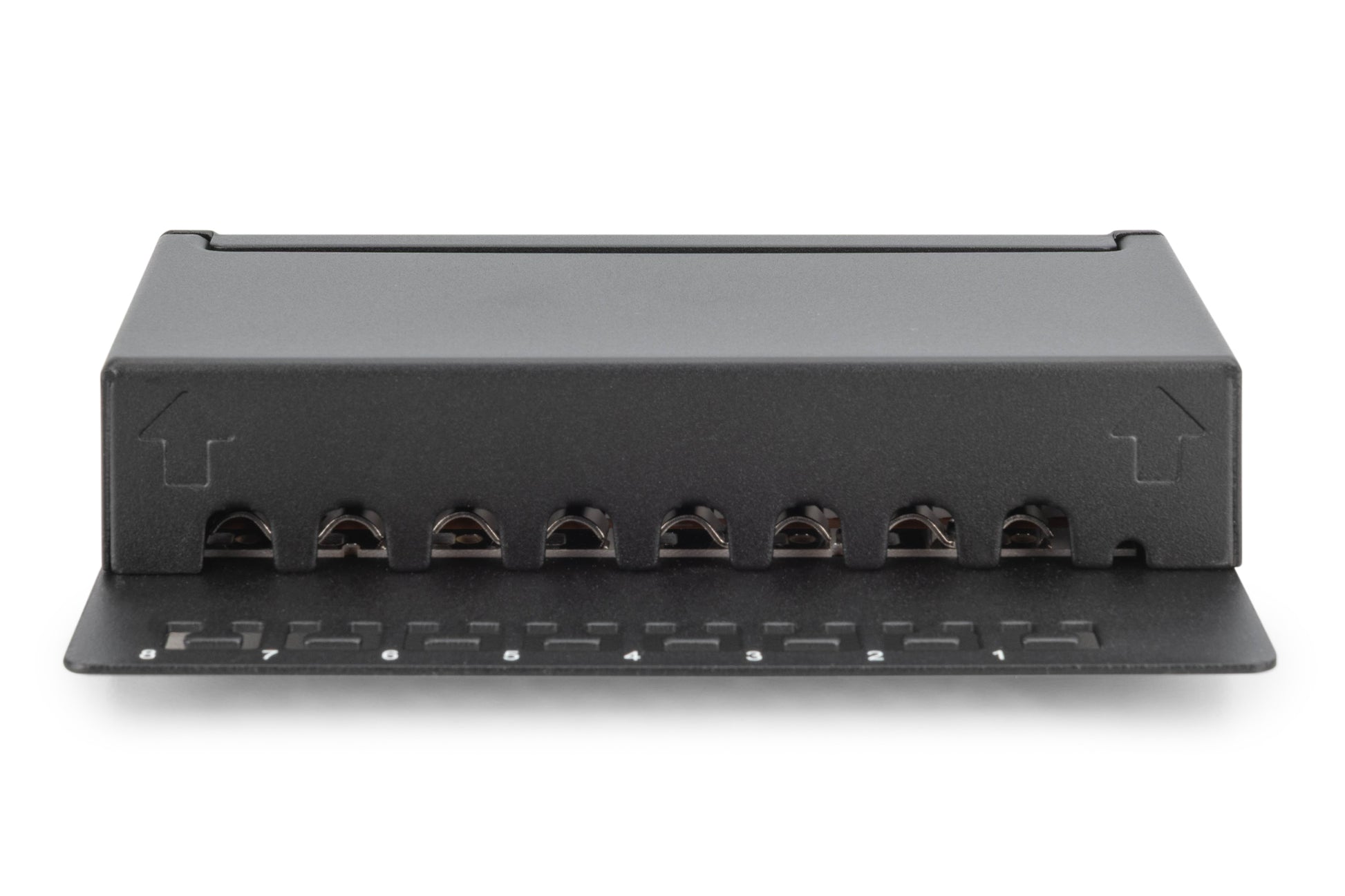 Digitus Patchpanel – 8× RJ‑45, Cat6, geschirmt, Desktop, Schwarz