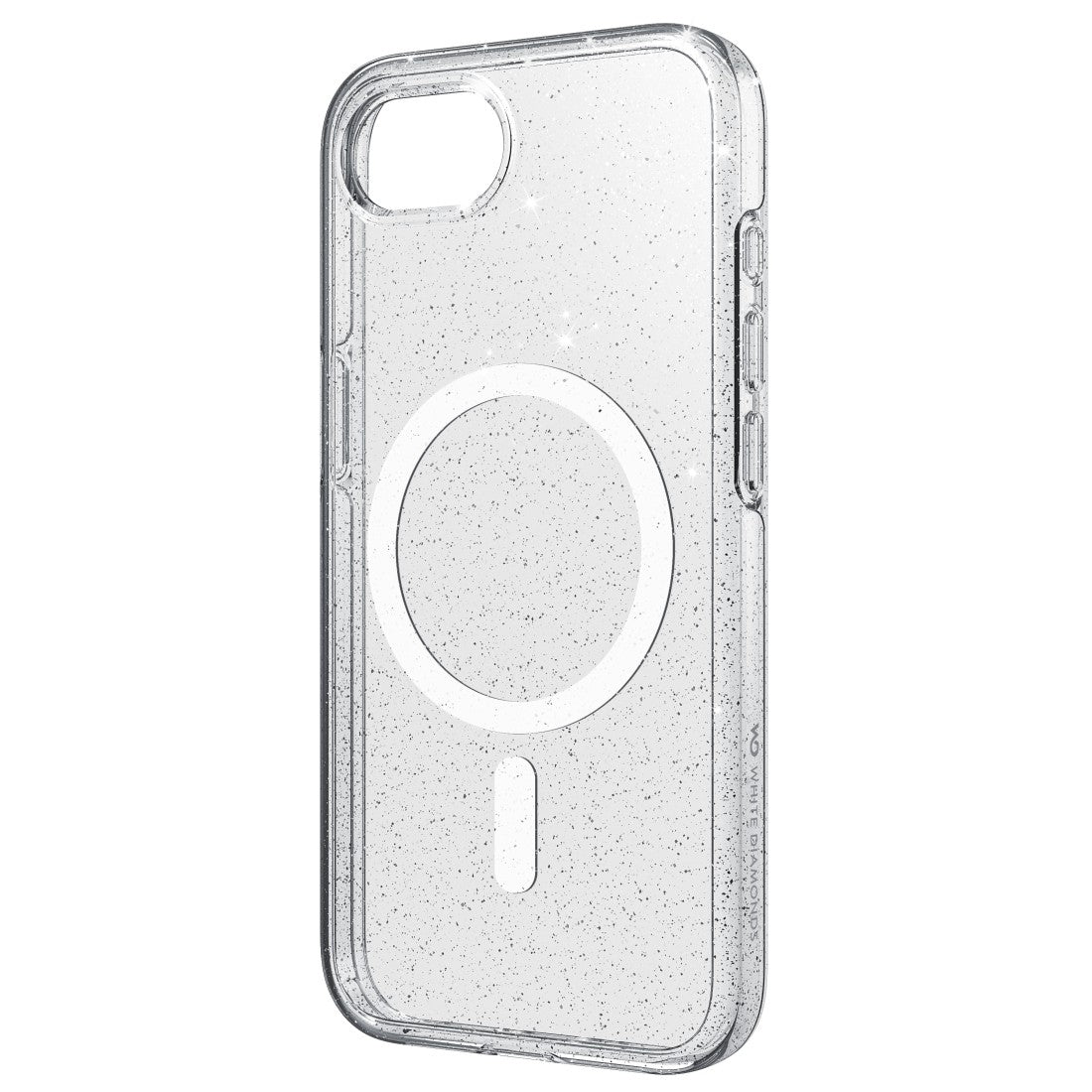 White Diamonds Backcover – für Apple iPhone 16e, MagSafe, PC, Transparent