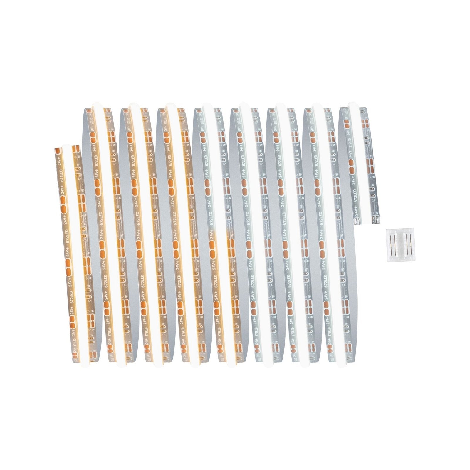 Paulmann LED-Strip MaxLED 1000 71116 – 2,5 m, 3000 lm, 23,5 W, 2700–6500 K, dimmbar, silber