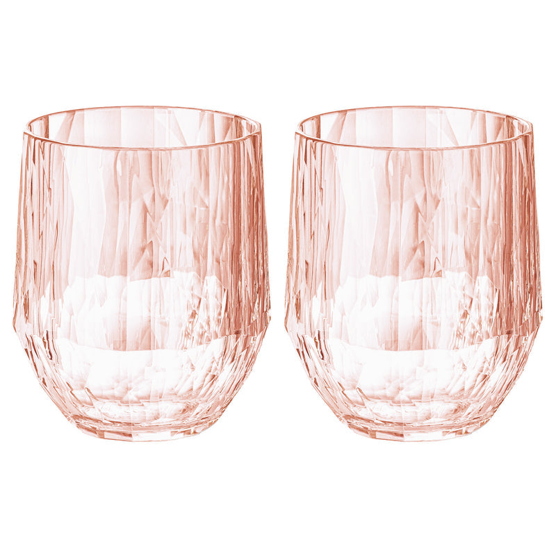 Koziol Becher Club Nr. 23 – 2er Set, 200 ml, Ø 8,5 cm, H 9,8 cm, Kunststoff, Rosa, spülmaschinenfest