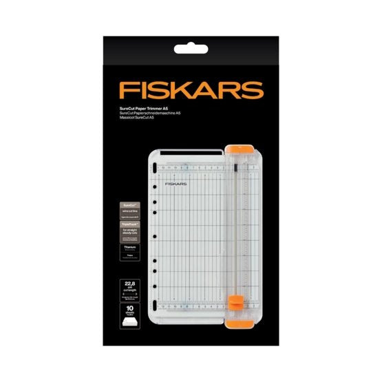 Fiskars Rollenschneider 1077798 – Schnittlänge 228 mm, bis A4, 10 Blatt