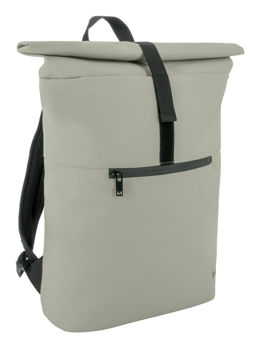 Mobilis Notebook-Rucksack Rolltop – für bis 16", 16 l – Grau