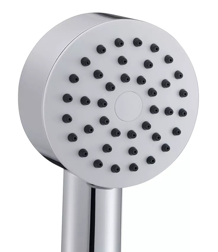 Diaqua Duschbrause Dike PCR – Ø7,8 cm, ABS/Silikon, Anschluss G1/2, Chrom