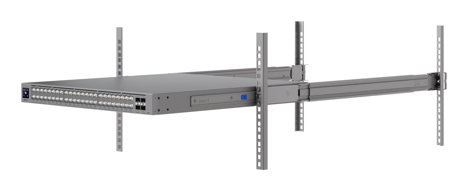Ubiquiti Regal-Schiene – für USW-Pro-XG-24, USW-Pro-XG-24-PoE, USW-Pro-XG-48 u. a., 60–106,6 cm, 45 kg, Grau