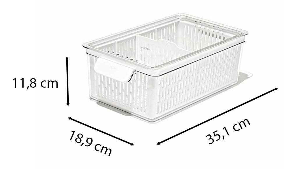 OXO Vorratsdose 4 l, 35,1 × 18,9 × 11,8 cm, Kunststoff, Transparent