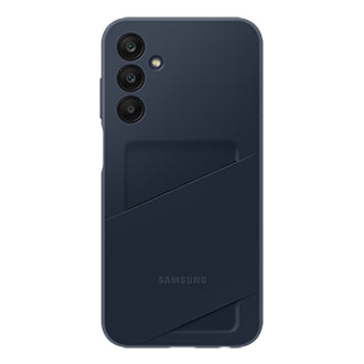 Samsung Backcover – für Samsung Galaxy A25 5G, mit Kartenfach, TPU, Schwarz/Blau, kratzresistent