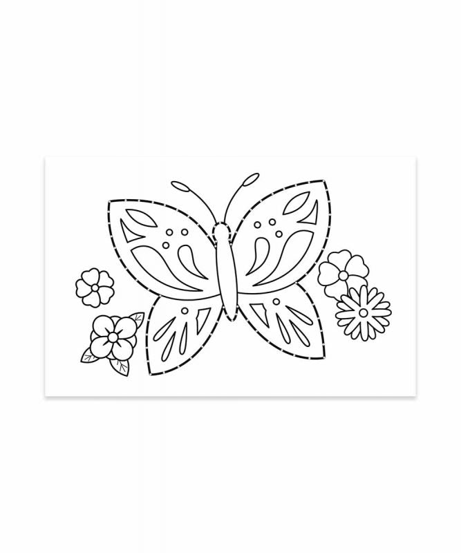 URSUS Bilder-Set zum Ausmalen – 11 × 17 cm, Tiermotiv, Weiss – 100 Stück