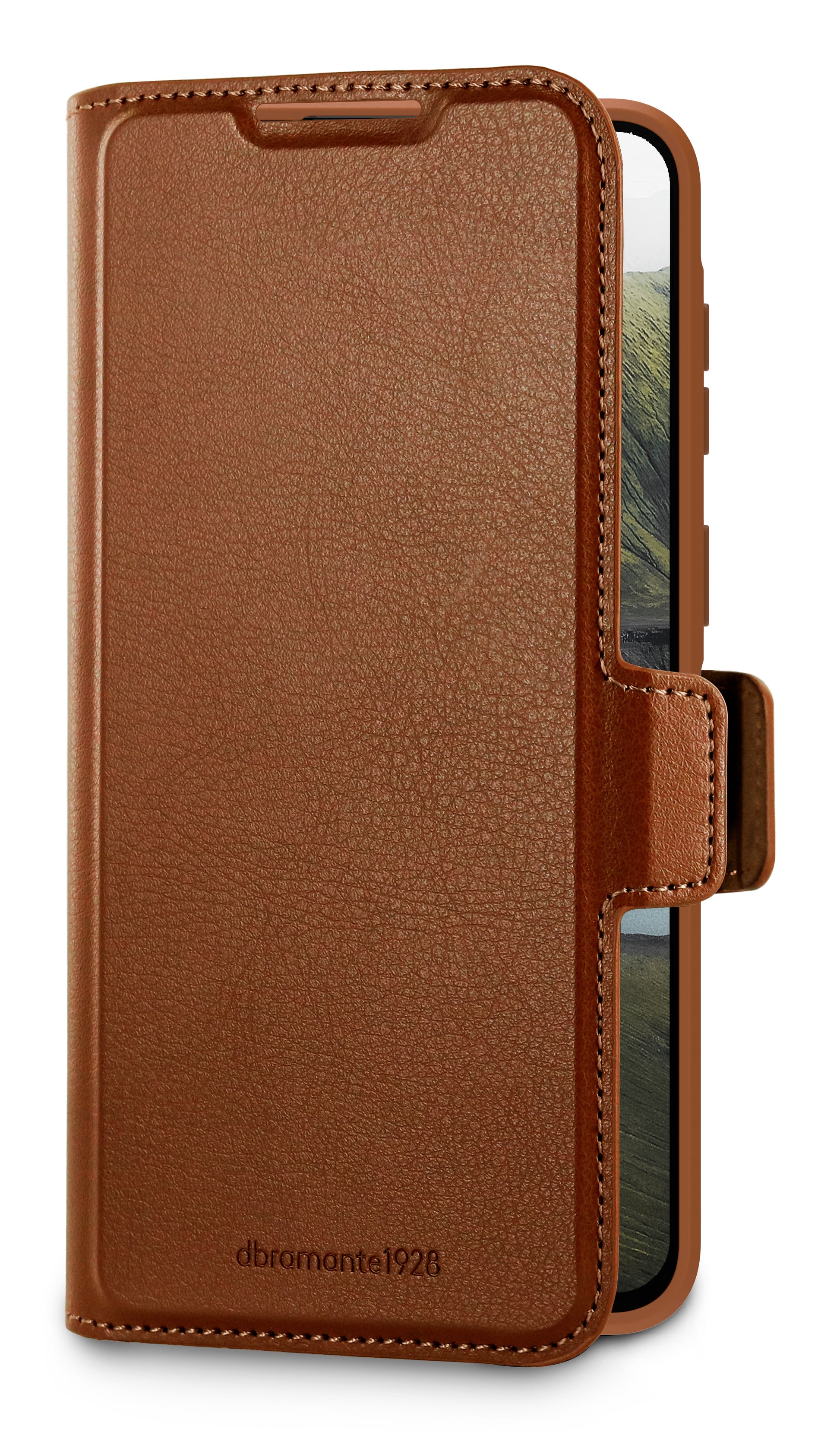 dbramante1928 Oslo Pro Wallethülle – für Samsung Galaxy A57, 5 Kartenfächer, Kunststoff, Dunkelbraun