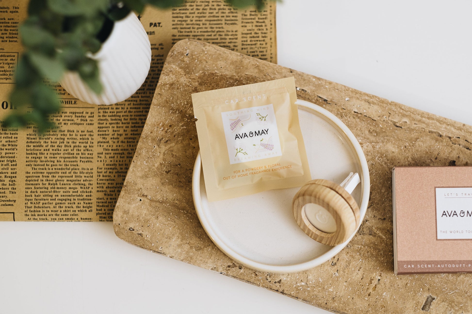 AVA & MAY Soothing Mind – Auto-Lufterfrischer Duftkartusche, 28 Tage
