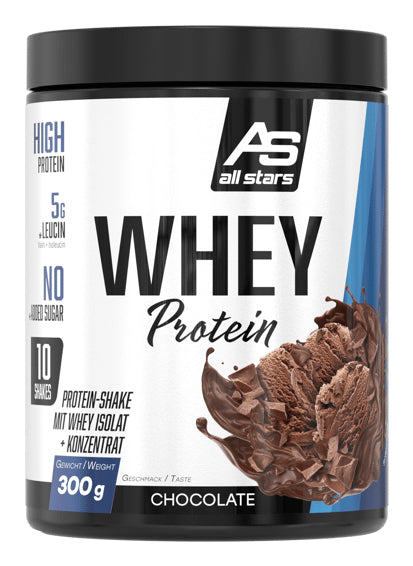 ALL STARS Fitness Products All Stars Whey Protein Pulver Schokolade – 300 g