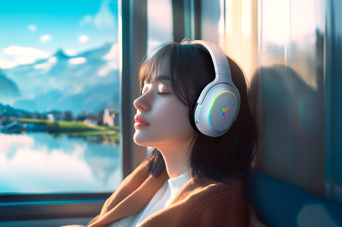Razer Barracuda X Chroma – Gaming-Headset – Bluetooth, 2,4 GHz – Weiss – für Nintendo Switch – bis 70 h