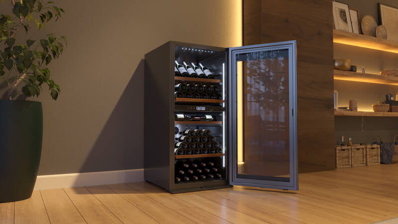 Climadiff Weinkühlschrank MILLESIME140DB – 293 l, 220/240 V, Kompressor, Energieeffizienzklasse F