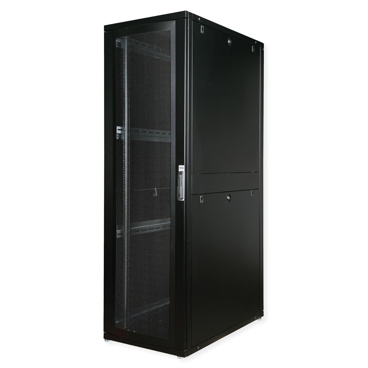 ROLINE Pro – 19" Netzwerkschrank 42U, IP20, abschliessbar, 600 × 1000 × 1970 mm, schwarz, Stahl