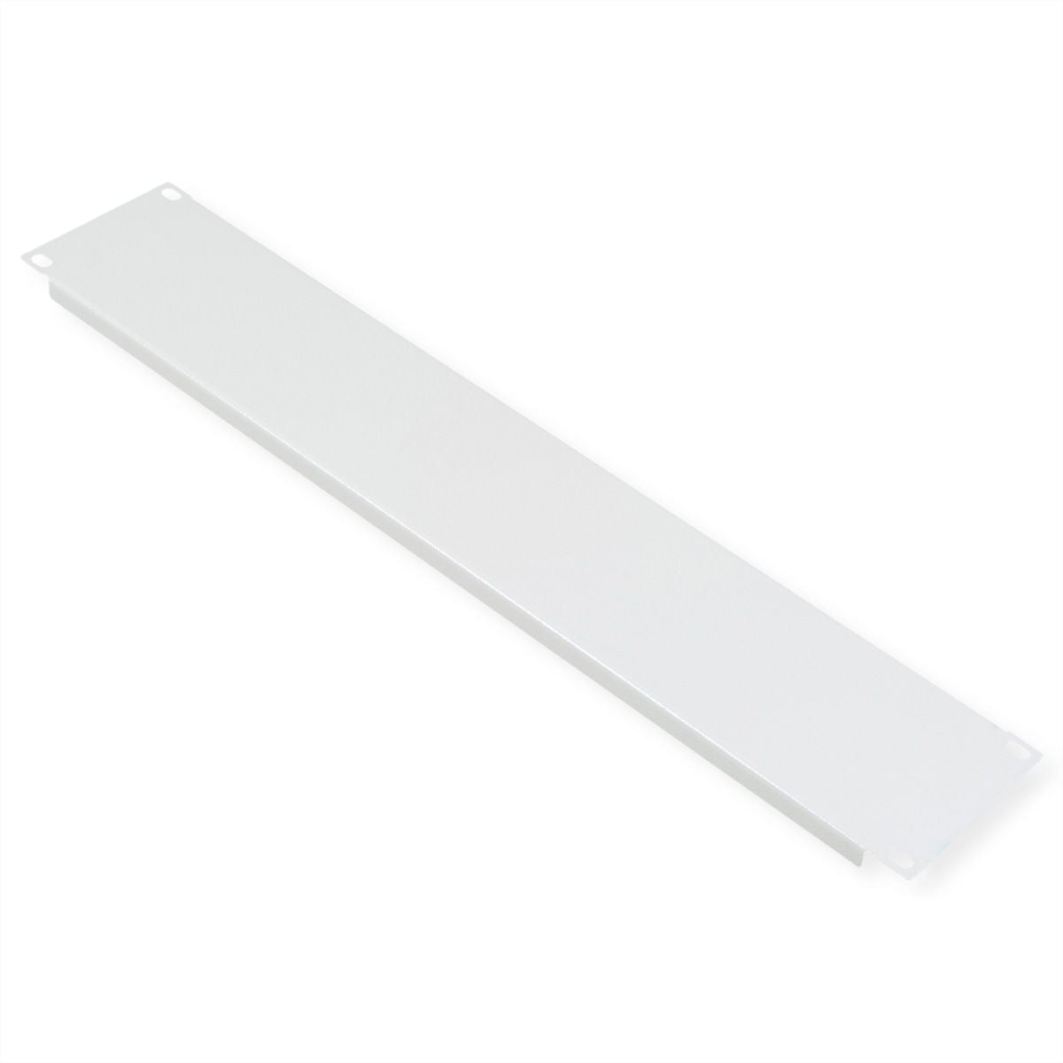 ROLINE Blindblende – 2U, 19", grau, Stahl, inkl. Installationsset