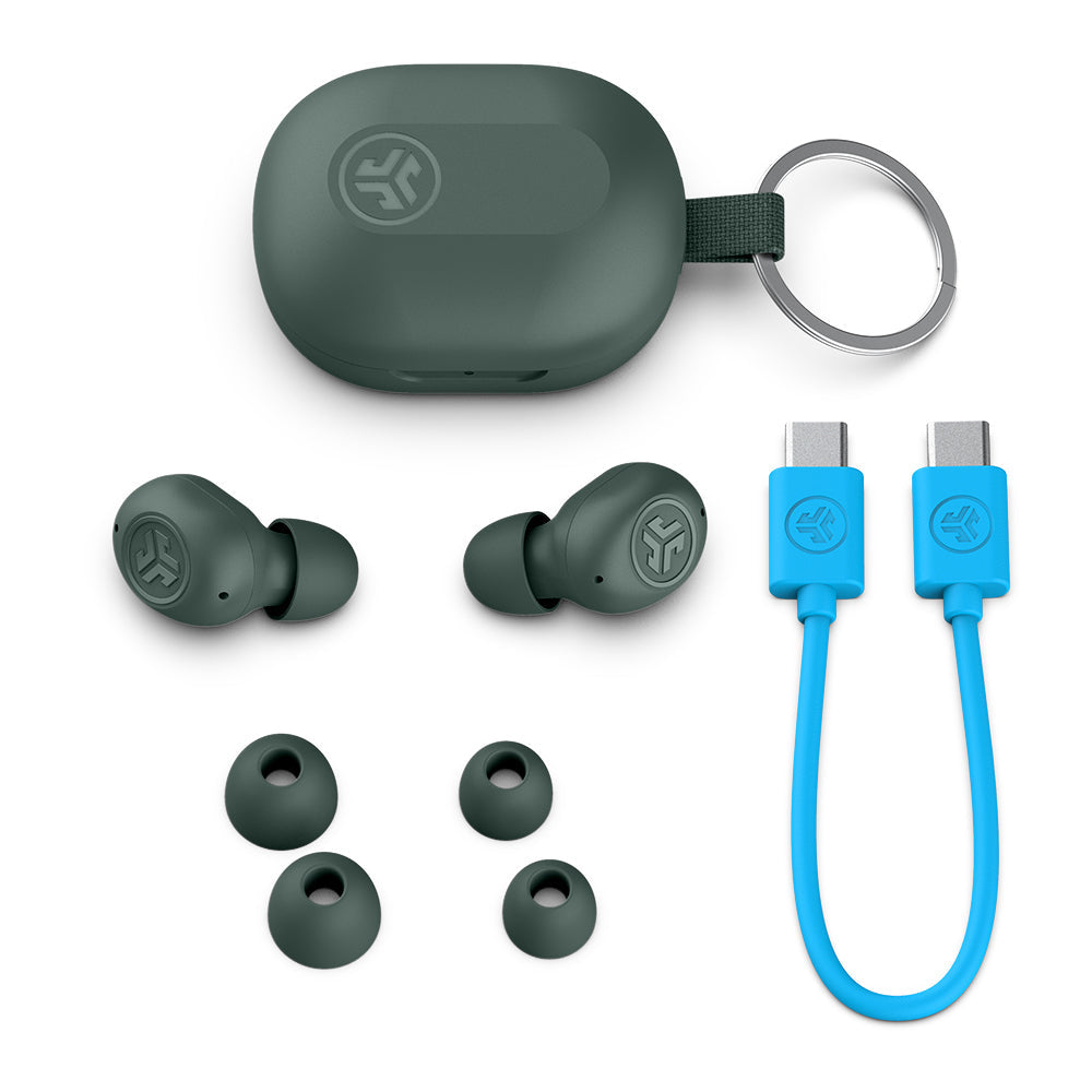 JLab JBuds Mini TWS In-Ear – ANC, mit Ladecase, Grau, BT 5.3