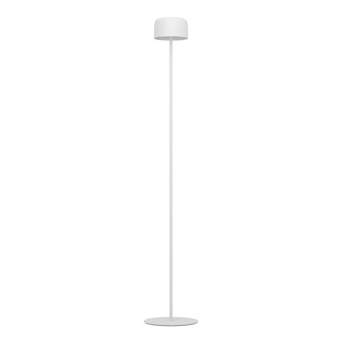 EGLO Aussen-Stehleuchte – 120 cm – 270 lm – 3000 K – IP44 – Akku & Solar, USB-C, Touch – Weiss – Stahl