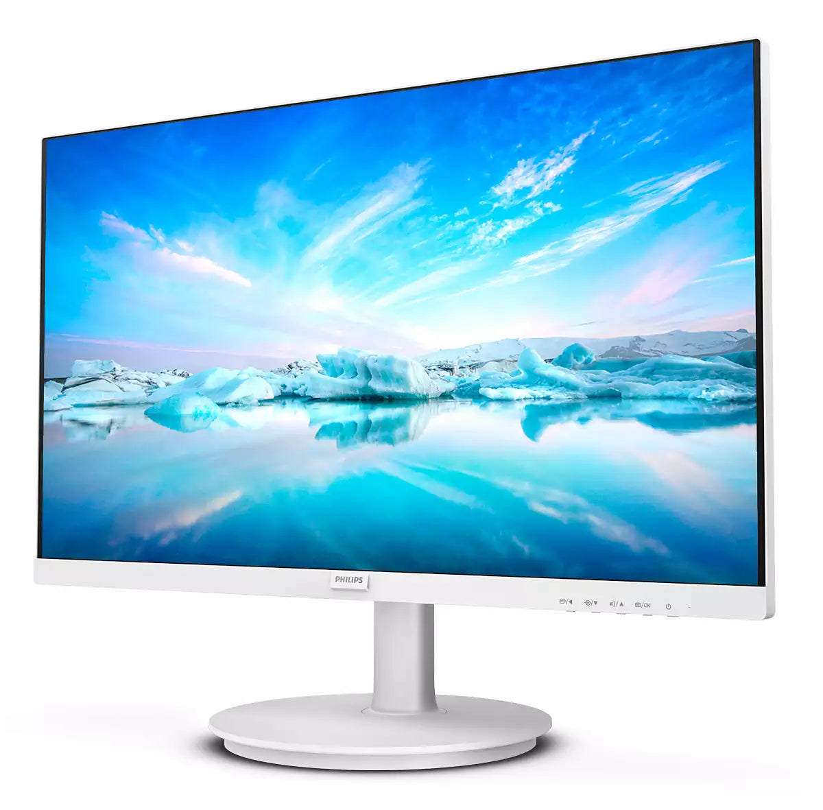 Philips 241V8AW/00 – Monitor, 23,8", 1920 × 1080 (Full HD), IPS, 75 Hz, 250 cd/m², VESA 100 × 100, Weiss