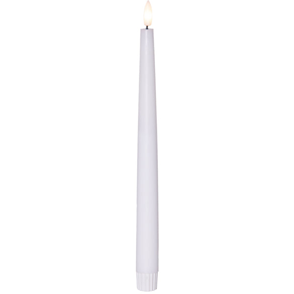Star Trading LED Dekokerze – 2er Pack, Ø 2,1 × 28,5 cm, Warmweiss, Timer, Fernbedienung