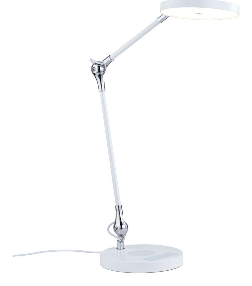 Paulmann Numis Tischleuchte – 44 cm, 1100 lm, 11 W, 2700–6500 K, dimmbar, weiss, QI, Touch