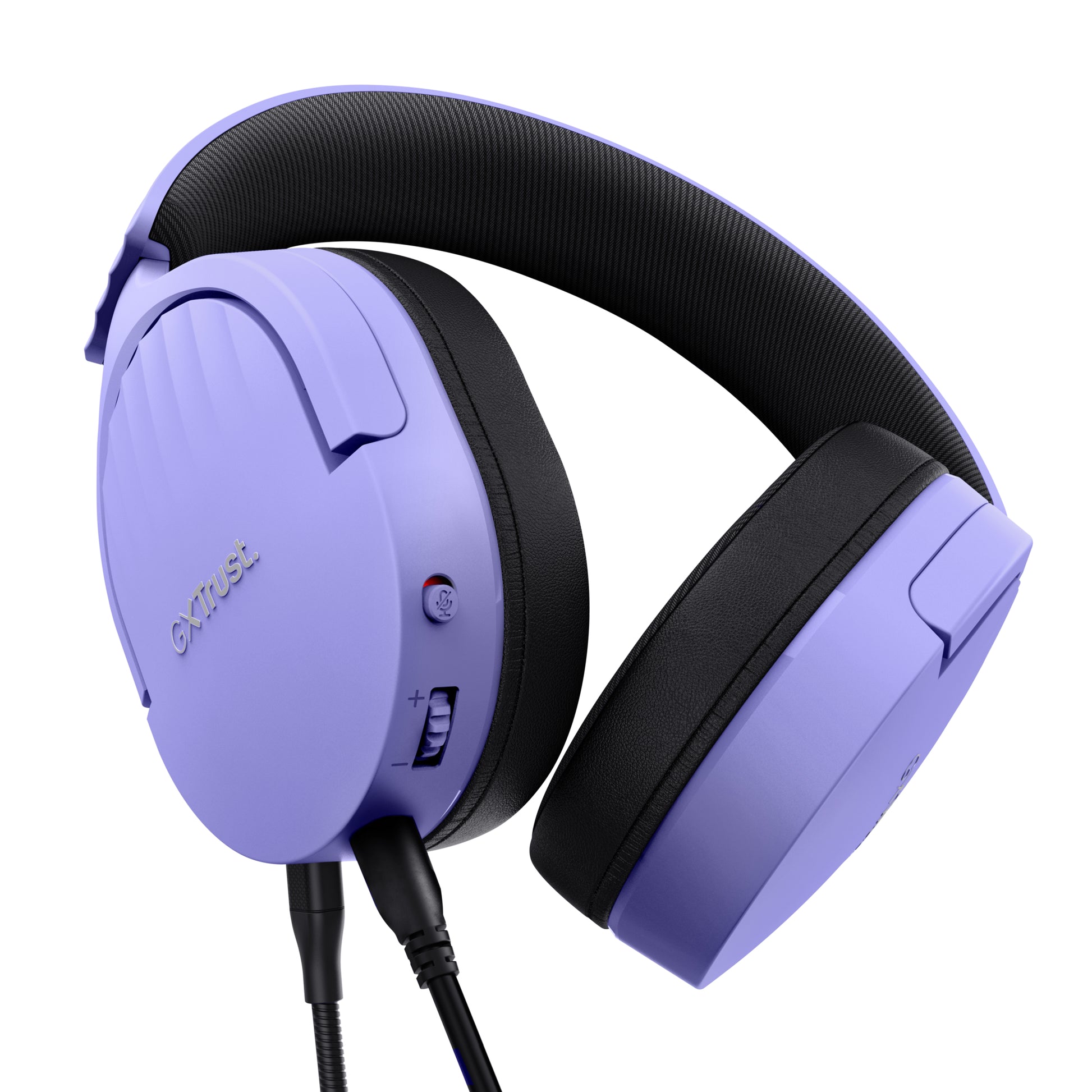 Trust GXT489 FAYZO Gaming-Headset – On-Ear, Stereo, Kabelgebunden, 3,5 mm Klinke, Violett